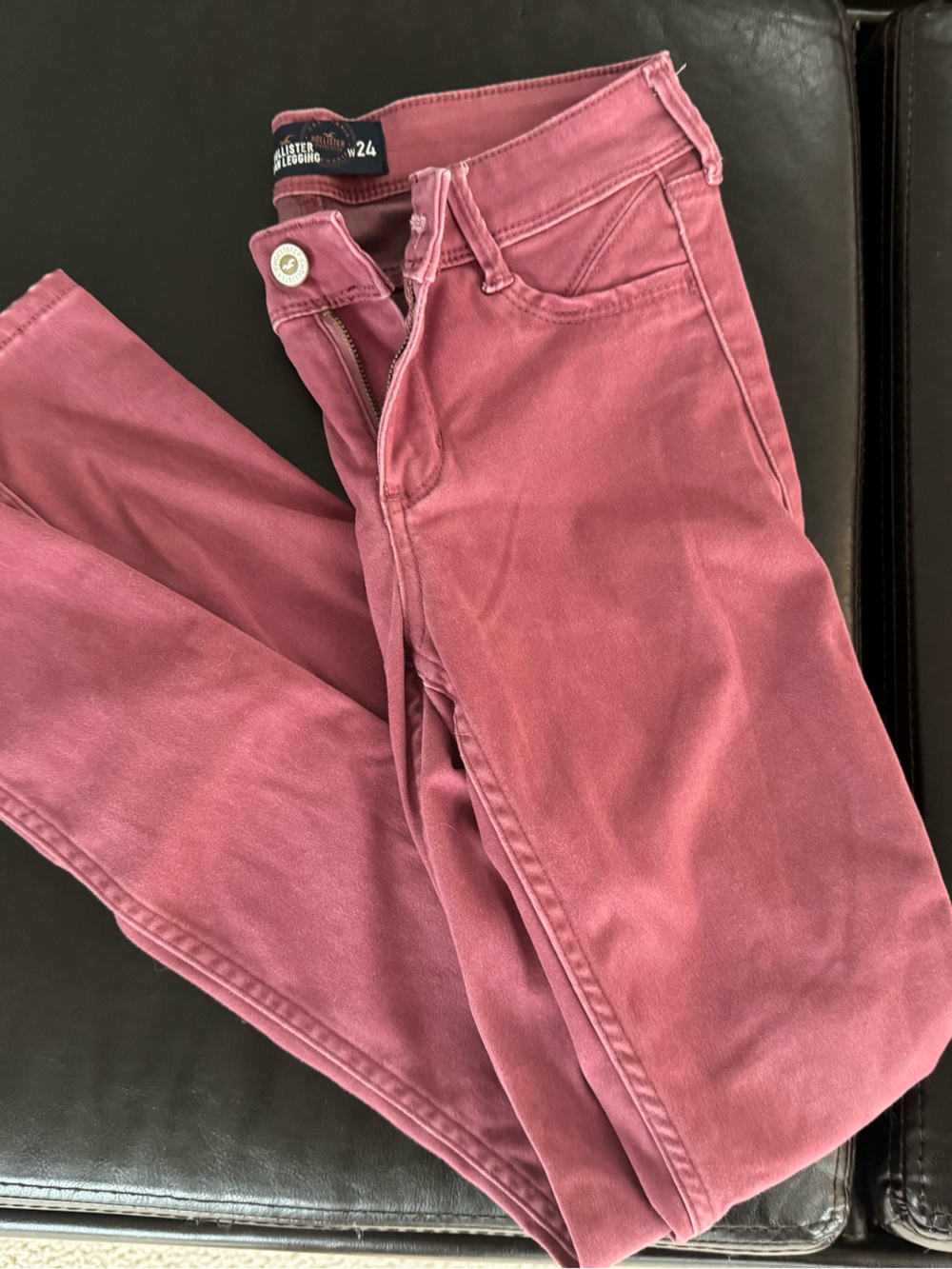Hollister High-Rise Pink Skinny Jeans